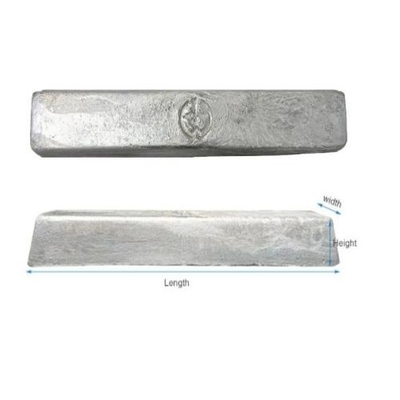 Light Silver White Pure Magnesium Ingot 99,95% Untuk Bagian Struktural Tubuh