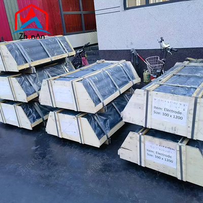 Grosir elektroda grafit karbon dengan puting untuk tungku busur listrik