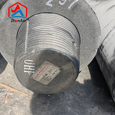 Dia 75mm-700mm L1800-2700mm UHP HP RP Electrodo De Grafito Grafit Elektrode Dengan 4tpi 4tpil Puting Untuk Eaf Lf