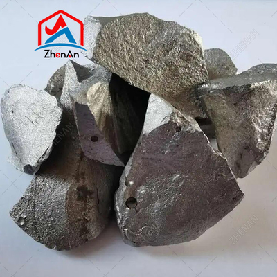 10 ~ 50mm 65 ~ 75% Titanium Alloy Perak Blok Logam FTi35 FeTi70 Ferro Titanium