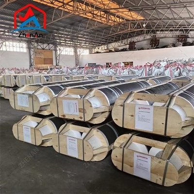 Produk Grafit Karbon Elektrode UHP/HP/RP Dia 350mm Grafit Elektrode Dengan Puting Untuk Lf Atau Eaf