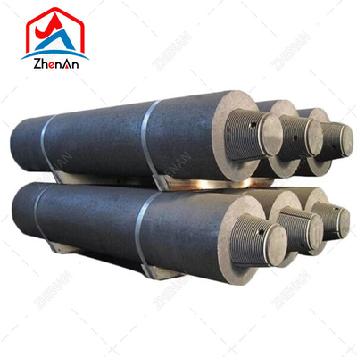 Karbon Tinggi UHP Elektrod Grafit Kekuatan Tinggi 500 600 700mm 1,6 G/M3