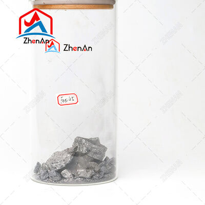 Industri Ferrosilicon 75 (FeSi 75) Paduan dengan 75% Silicon untuk Deoksidasi Pembuatan Baja dalam Ukuran 10~220mm
