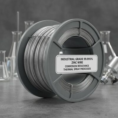 Kelas Industri 99,995% Zinc Wire untuk tahan korosi dan proses semprot panas