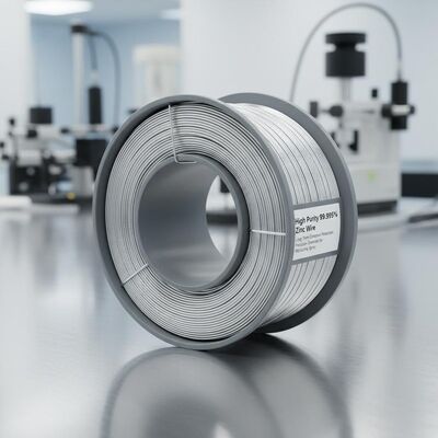 Kawat seng kemurnian tinggi 99,995% untuk perlindungan korosi jangka panjang dengan diameter presisi untuk semprotan metallizing