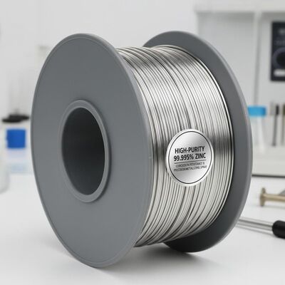 Kawat seng 99,995% kemurnian tinggi untuk ketahanan korosi dan diameter kawat presisi dalam aplikasi semprotan metallizing