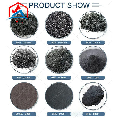 Sertifikat ISO 90% 88% kemurnian Kecemasan rendah Silicon Carbide Grain untuk pengecoran presisi
