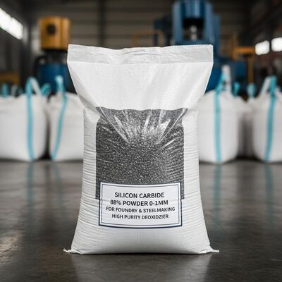 Bubuk Karbida Silikon 88% Kemurnian Tinggi 0-1mm untuk Aplikasi Deoksidan dan Pembuatan Baja
