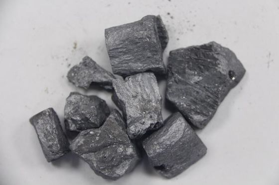 Ferrosilicon Magnesium Mineral Tanah Langka 100mm Untuk Besi Cor Baja
