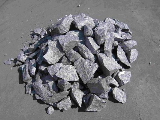 Ferrosilicon Magnesium Mineral Tanah Langka 100mm Untuk Besi Cor Baja